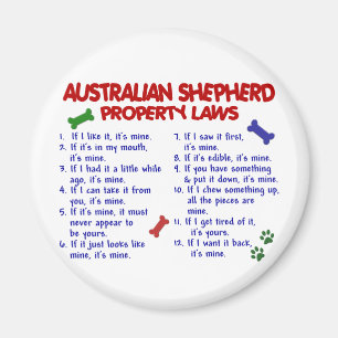 AUSTRALISCHE SHEPHERD Property Laws 2 Magneet