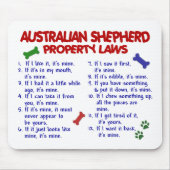 AUSTRALISCHE SHEPHERD Property Laws 2 Muismat (Voorkant)