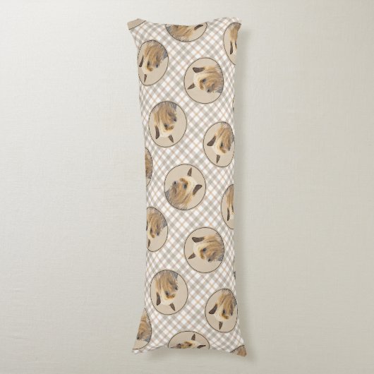 Australische Silky Terrier Schilderen Originele Ho Lichaamskussen (Voorkant Verticaal)