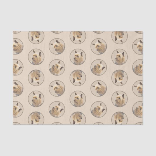 Australische Silky Terrier Schilderen Originele Ho Tissuepapier (Voorkant)