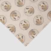 Australische Silky Terrier Schilderen Originele Ho Tissuepapier (Detail)