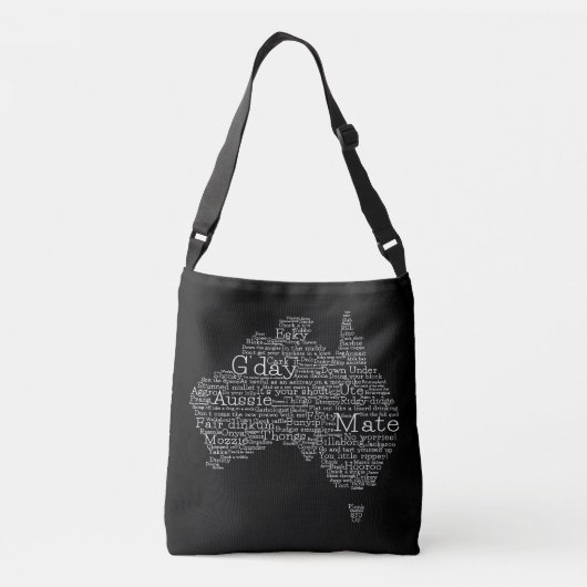 Australische slang-kaart crossbody tas (Achterkant)
