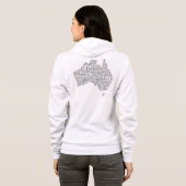 Australische slang-kaart hoodie (Achterkant volledig)
