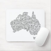 Australische slang-kaart muismat (Met muis)
