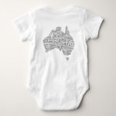 Australische slang-kaart romper (Achterkant)