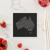 Australische slang-kaart servet (Insitu)