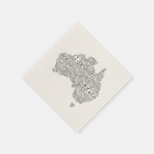 Australische slang-kaart servetten (Hoek)