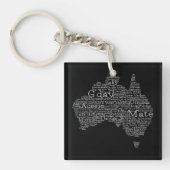Australische slang-kaart sleutelhanger (Voorkant)