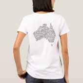 Australische slang-kaart t-shirt (Achterkant)