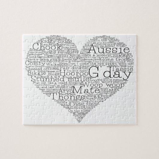 Australische slang legpuzzel (Horizontaal)