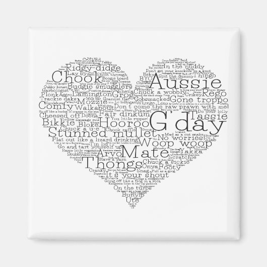 Australische slang magneet (Voorkant)