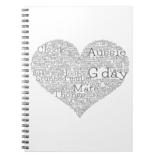 Australische slang notitieboek (Voorkant)