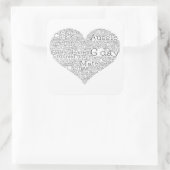 Australische slang vierkante sticker (Tas)