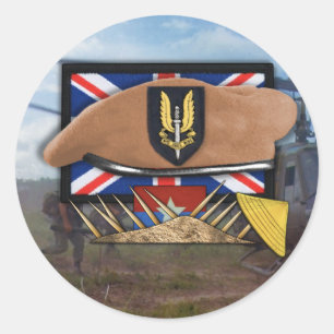 Australische speciale luchtdienst sas vietnam Stic Ronde Sticker