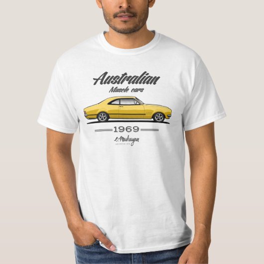 Australische spierwagen t-shirt (Voorkant)