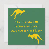 Australische Staatsbürgerschaftsfeestcadeaus Kaart (Achterkant)