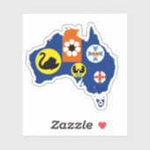 Australische Staten Vlag Sticker (Vel)