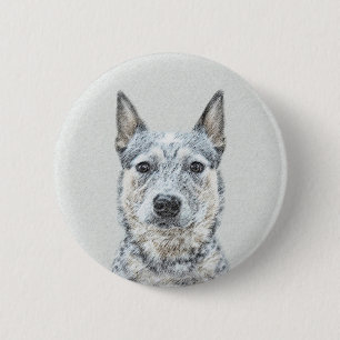 Australische stichting van honden - Oorspronkelijk Ronde Button 5,7 Cm