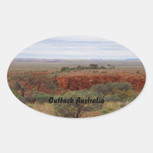 Australische sticker van het buitenlandschap