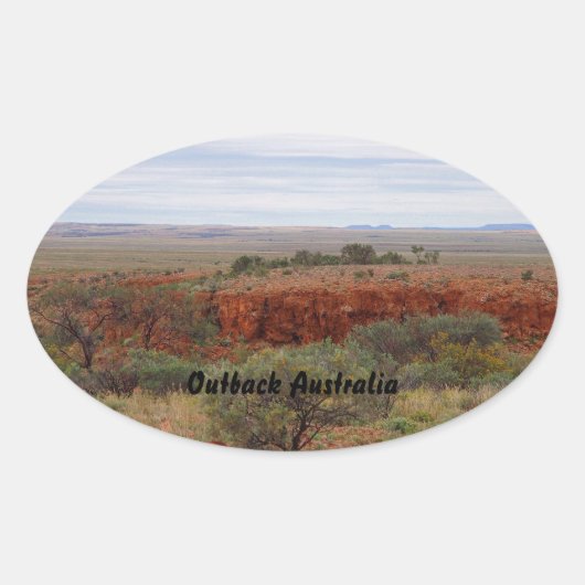 Australische sticker van het buitenlandschap (Voorkant)