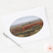 Australische sticker van het buitenlandschap (Envelop)