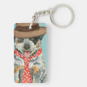 Australische stiefhond sleutelhanger (achterkant)
