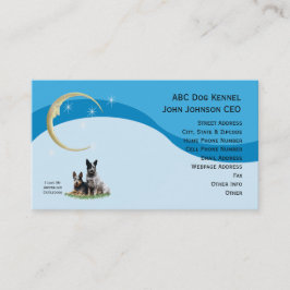 Australische stierenhond met Gold Moon & Stars pro Visitekaartje