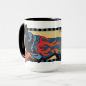 Australische stierenhond - onveilig op elk moment mok (Voorkant links)