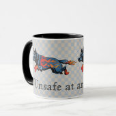 Australische stierenhond - onveilig op elk moment mok (Voorkant links)