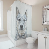 Australische stierenschilderingen - Kute Original  Douchegordijn (In situ)