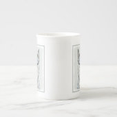 Australische stierenschilderingen - Kute Original  Porselein Kop (Voorkant)