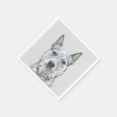 Australische stierenschilderingen - Kute Original  Servet (Hoek)