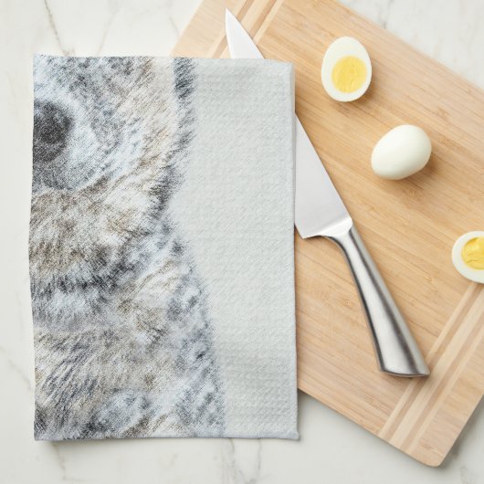 Australische stierenschilderingen - Kute Original Theedoek (Quarter Fold)