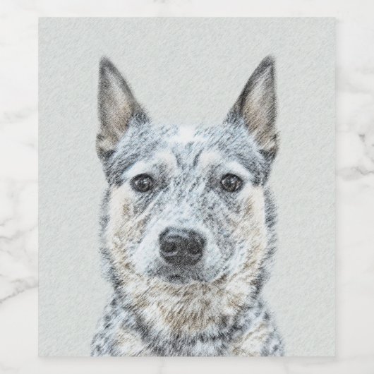 Australische stierenschilderingen - Kute Original  Wijn Etiket (Enkel label)