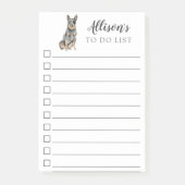 Australische stierenstift die speciaal is geperson post-it® notes (Voorkant)