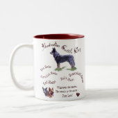 Australische stierenstiften tweekleurige koffiemok (Links)