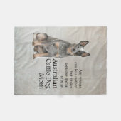 Australische stierenvechthond Dog Fleece Blanket (Voorkant (Horizontaal))