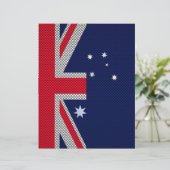 Australische stijl van het vlaggenontwerp van kool (Staand voorkant)