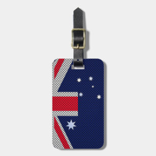 Australische stijl van het vlaggenontwerp van kool bagagelabel
