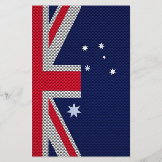 Australische stijl van het vlaggenontwerp van kool briefpapier (Voorkant)