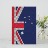 Australische stijl van het vlaggenontwerp van kool briefpapier (Staand voorkant)