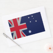 Australische stijl van het vlaggenontwerp van kool rechthoekige sticker (Envelop)