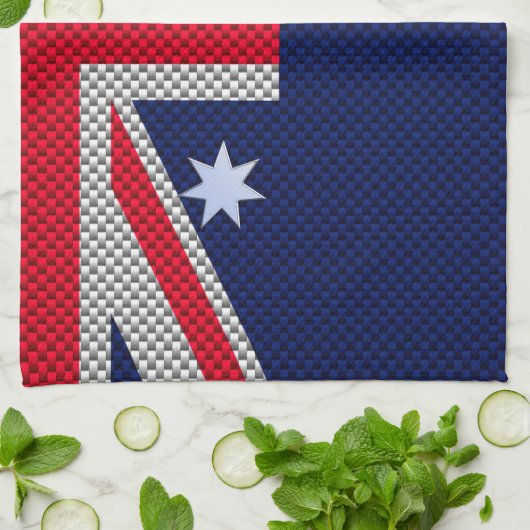 Australische stijl van het vlaggenontwerp van kool theedoek (Gevouwen)