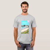 Australische strandreiskunst t-shirt (Voorkant volledig)