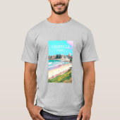 Australische strandreiskunst t-shirt (Voorkant)