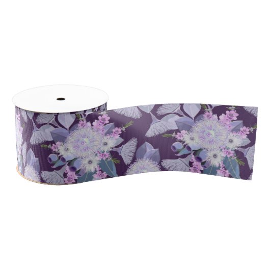 Australische Struik Flowers Bloom Grosgrain Lint (Spoel)