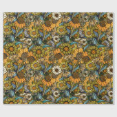 Australische Struik Wildflower Summer Garden Cadeaupapier (Vlak)