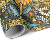 Australische Struik Wildflower Summer Garden Cadeaupapier (Rol Hoek)