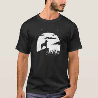 Australische Stumpy Tail Cattle Dog en Maan Hallow T-shirt