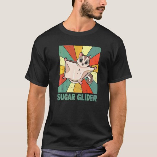 Australische suikerzweefvliegtuig voor een suikerz t-shirt (Voorkant)